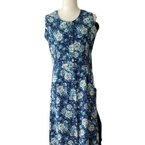 🔮2/40$🔮 Blue floral print handmade dress